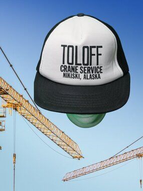VINTAGE Crane Service Hat Cap  Toloff Nikiski Alaska